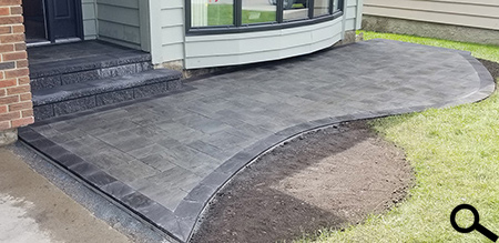Brian Meyers Landscaping Stone Stairs and Front Patio
